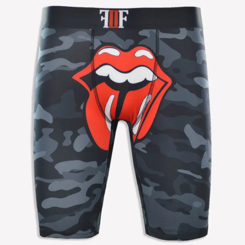 Camouflage Print Long Men Underwear Boxers Custom Design Men Briefs Shorts