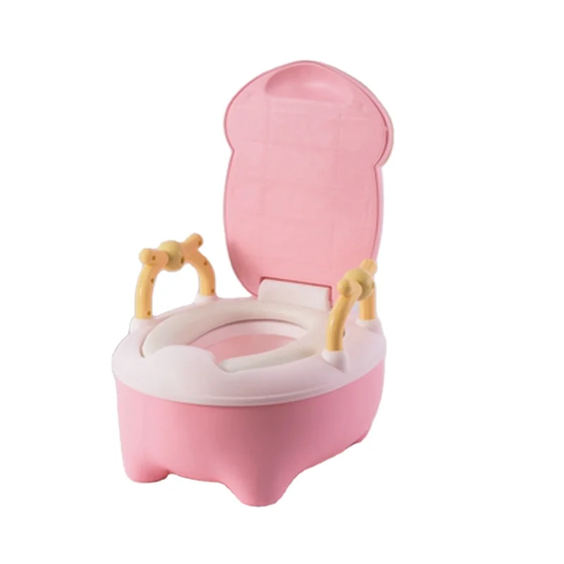 
2020 Cut Design Non-slip Cute Cartoon Fawn Baby Toilet Set Portable Baby Toilet 