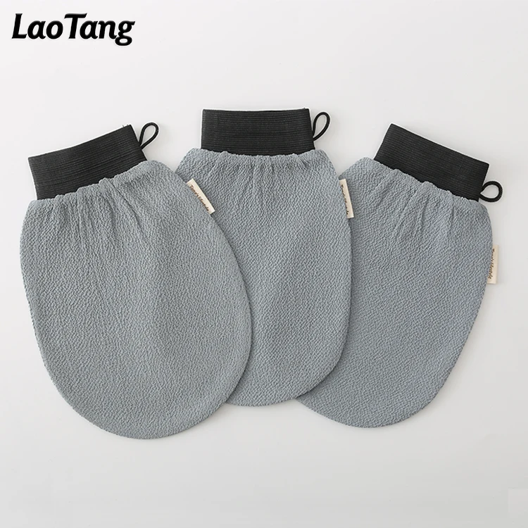  2021 spot goods Black Scrub Mitt New Morocco Bath Glove Magic Exfoliator Peeling