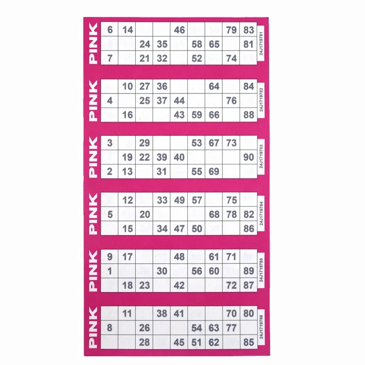 Bingo Game Cards Paper Sheets Funny Calling Tickets Board Number Party Sheet Interactive Deck Blank Printable Numbers