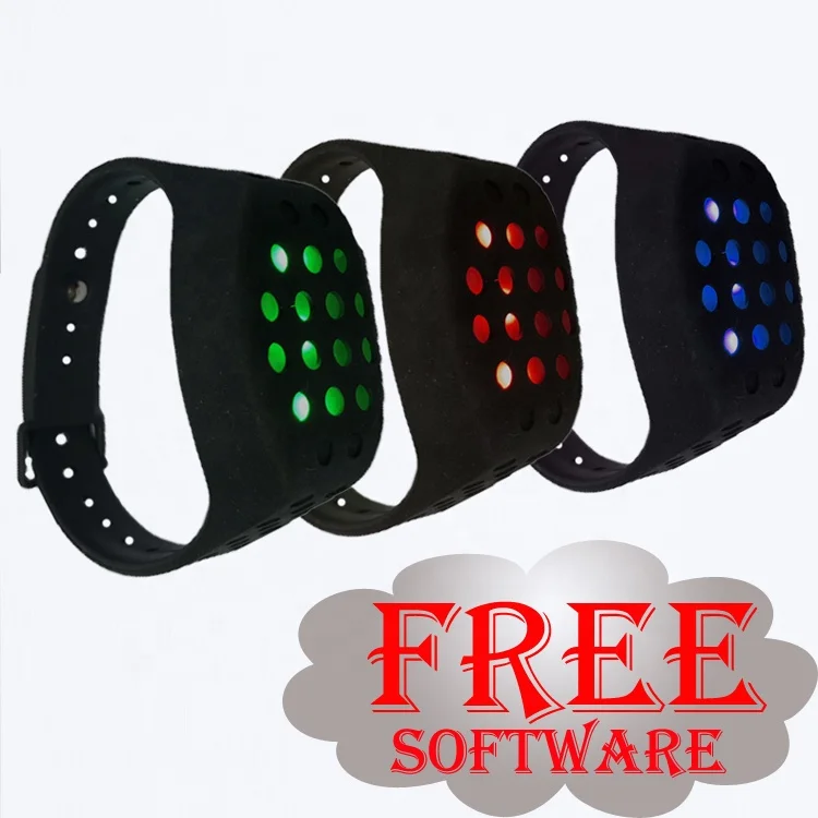 API and SDK Hour Paid Place Trampoline Children Amusement Park Use Led Timer Bracelet