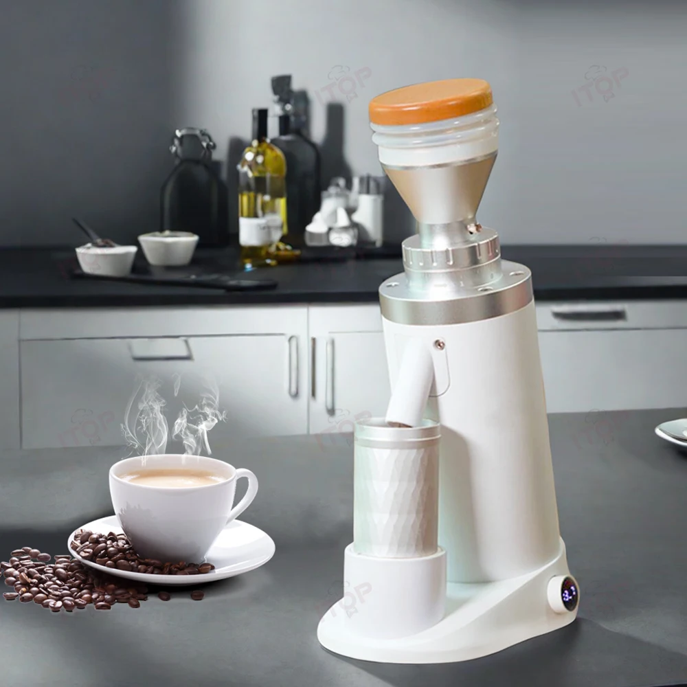 New Model 63mm Conical Burr Automatic Electric Coffee Coffee Bean Grinder Professional Electric Espresso Coffee Grinder