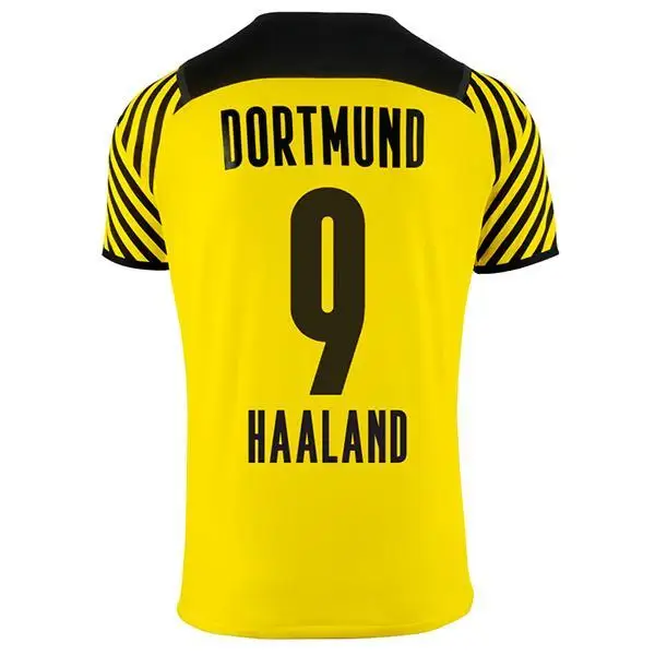 dortmund soccer jersey Borussia 21 22 fourth 4th 2021 2022 home football shirt HAALAND REUS SANCHO men uniform+ kids kit