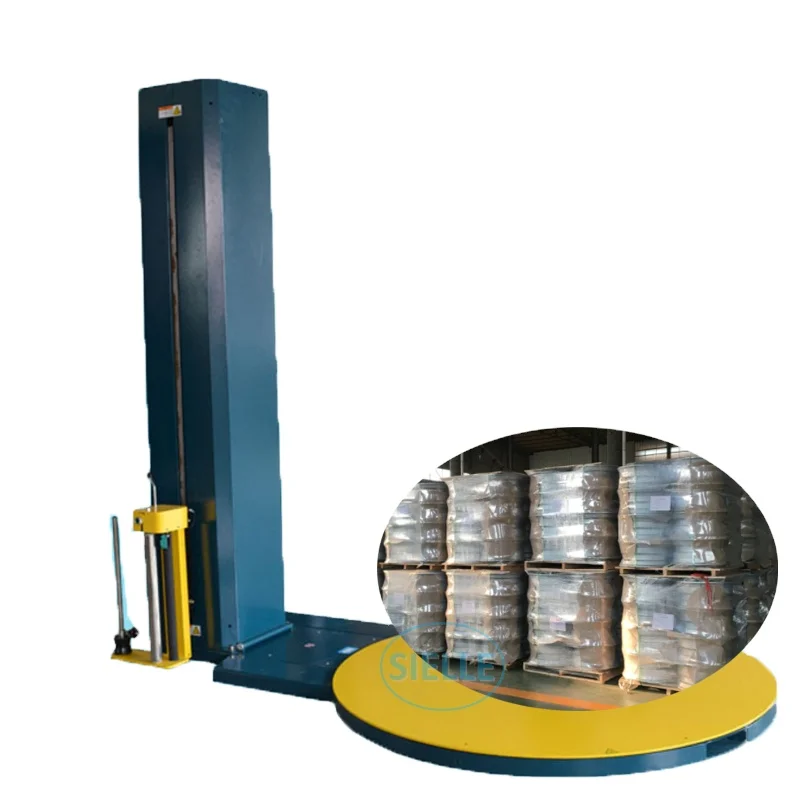 Pallet Wrapping Machine Wrapper Semi Automatic Cling Film Tray Wrapping Machine