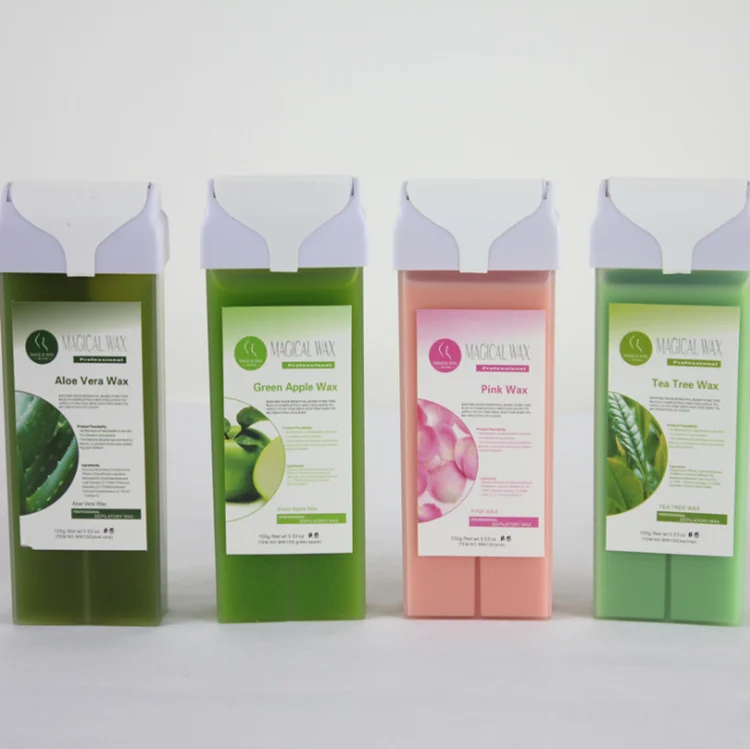 wholesale professional painless Hair Removal Empty Roll on Wax Cartridges Wax Roll-On Depilatory Heater