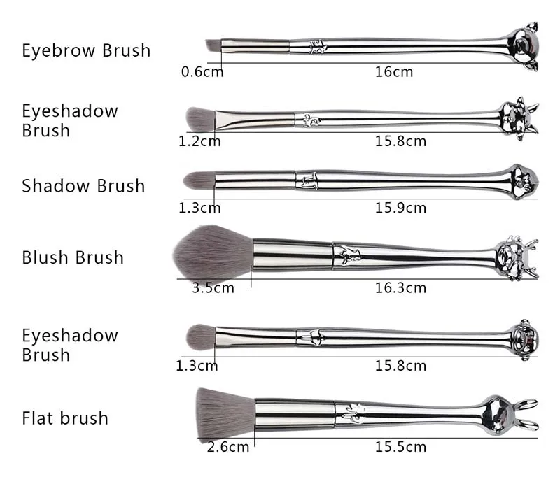 High quality private label newest 12pcs unique silver makeup brush cheap makeup brushes packaging bags makeup brush set