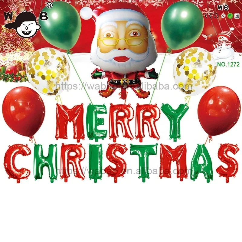 16 inch latex foil balloons christmas christmas balloons helium party decoration