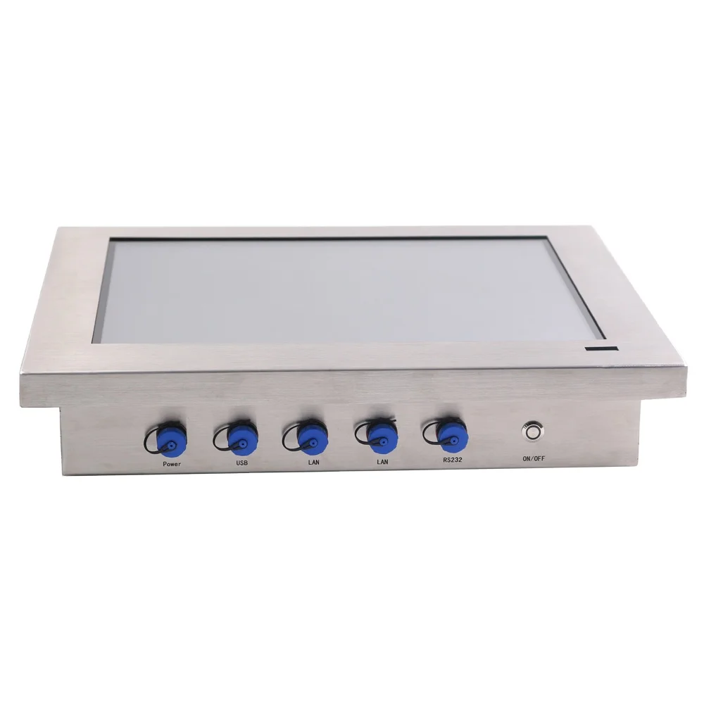10.4inch Intel J1900Ghz quad core waterproof stainless steel panel pc with barcode reader
