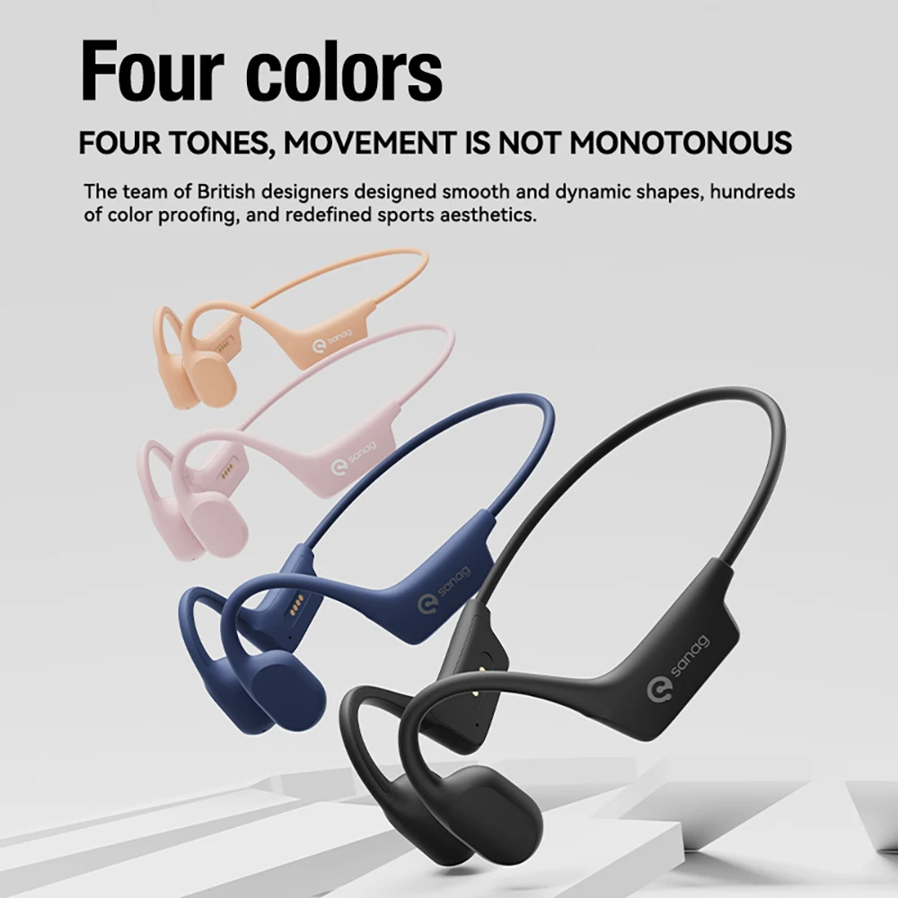 Sanag B30SPro Over-ear Headset Running Built-in 16g/64g MP3 Bone Conduction Headphones IPX8 Waterproof Sweatproof for Sports