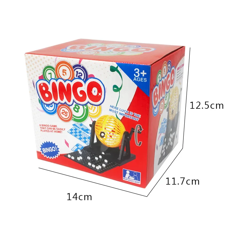 Support customized new product desktop ball toys lottery machine rotary table party Interactive Lotto bingo Video Game Kit