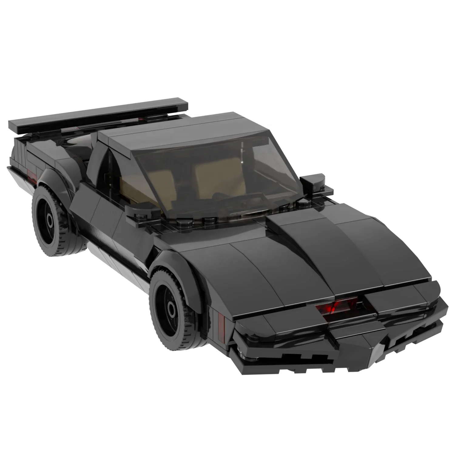 Knight Rider Sport black car vehicles  Movie Race Car Building Block sets Home Decoration christmas Puzzle toys for boys