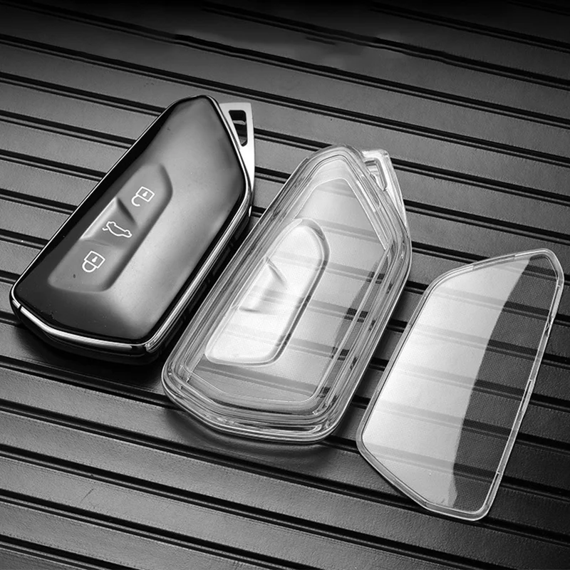 Car Key Case Cover Shell Fob For VW Volkswagen Golf 8 MK8 ID.3 ID.4 Cupra Skoda Octavia A8 SEAT Leon MK4 2020 2021