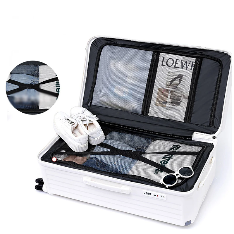 Pailox Business Carry-ons ABS PC widely trolley suitcase Travel Luggage multi-functional suitcase travel luggage set