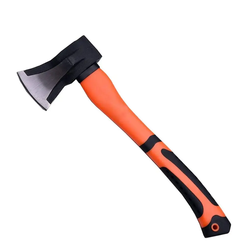 Soft Plastic Handle 2lb 1kg Rubber Grip Fiberglass Handle in Green Red Orange Color Solid Forged Splitting Axes