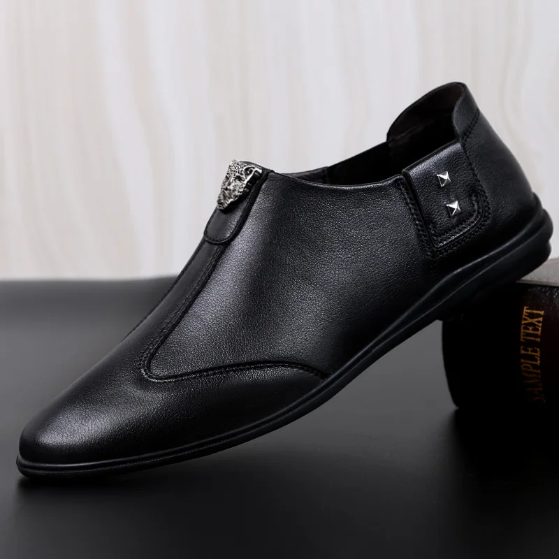 new fashion design elevator height increasing wedding shoes for men Hot Selling Fashion Genuine Leather Slip On Shoes formal sho