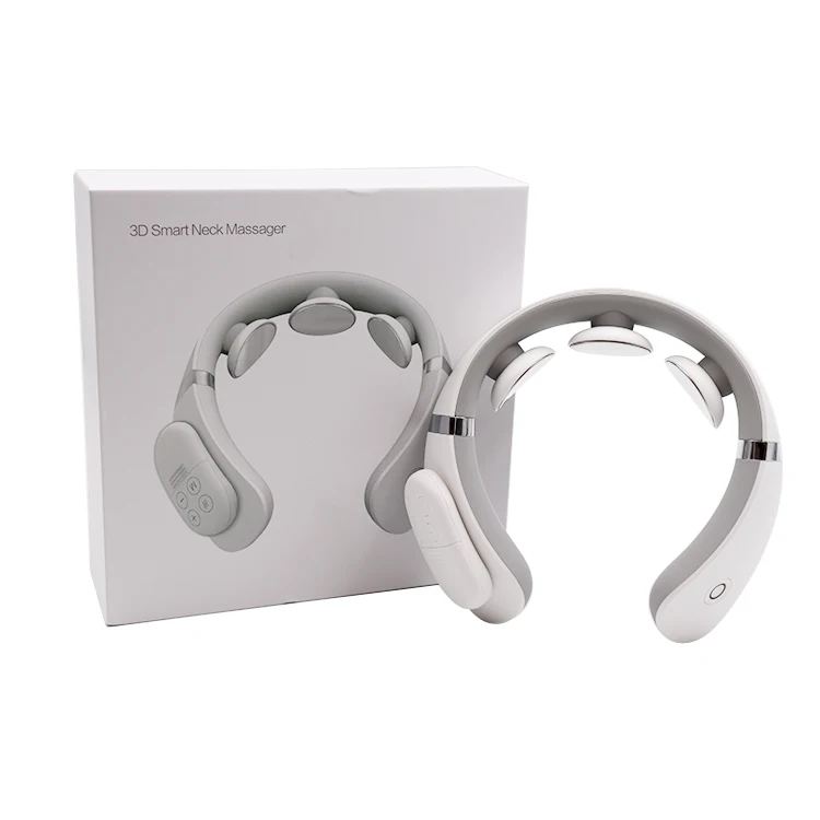 Physiotherapy Equipment Pressure Point Tens Ems Smart Electric Cordless Kneading Neck Massager Manufacturers Masajeador Cuello