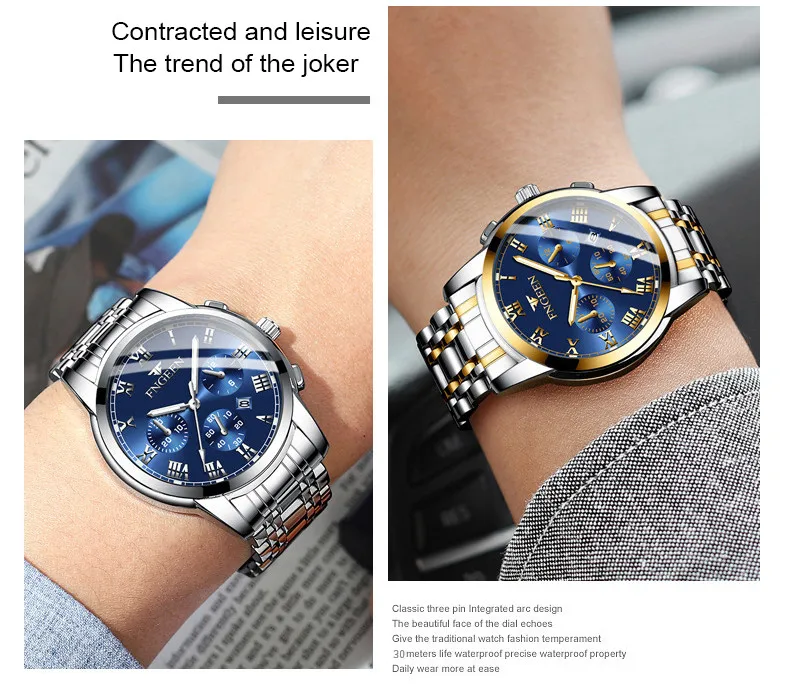 Hot American Brands Advertising Heavy Retro Nice Concept Quartz Advance Customised Wrist Watch Men