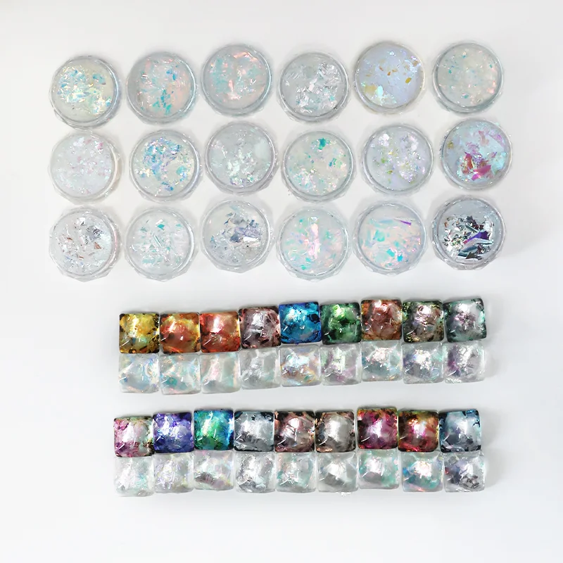 Wholesale Nail Supplies Holographic Chameleon Pigment Flakes for Nail Polish Decoration