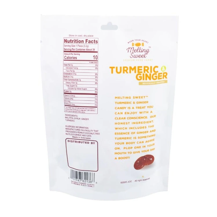 Таяние сладкого сахара без твердых конфет, куркума, имбирь со вкусом 125 г, без консервантов, сладости, твердые Прессованные Конфеты