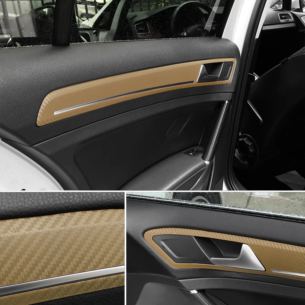 30cmx127cm 3D Carbon Fiber Vinyl Car Wrap Sheet Roll Film Car Stickers and Decal Motorcycle Auto Styling Accessories Automobiles