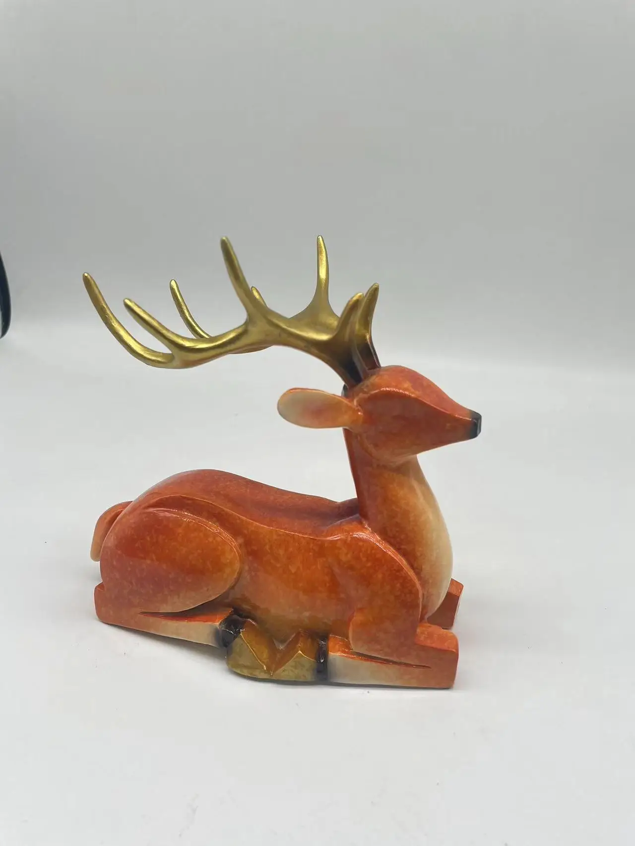 Sika Deer Figurines Desktop New Ornaments Animal Resin Home Decoration