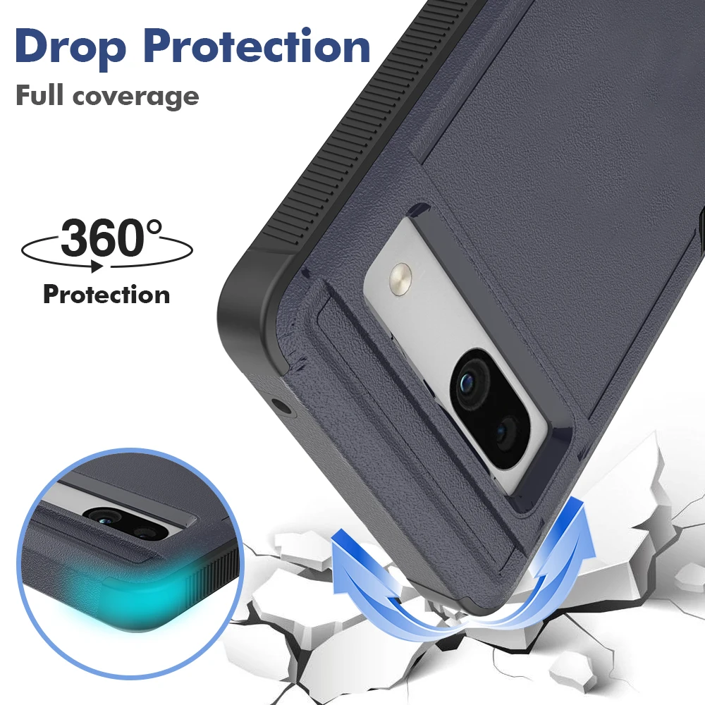 Wholesale 2 In 1 Detachable Case 360 Degree Design Mobile Phone Back Cover For Google Pixel 7A