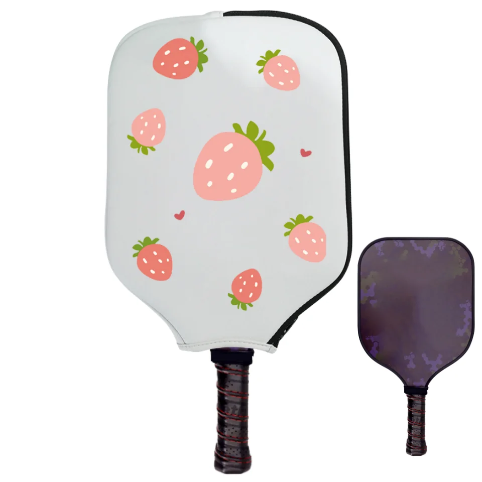 Pickleball аксессуары из искусственной кожи с вышивкой логотипа чехол для ракетки Крышка весла высоким качеством