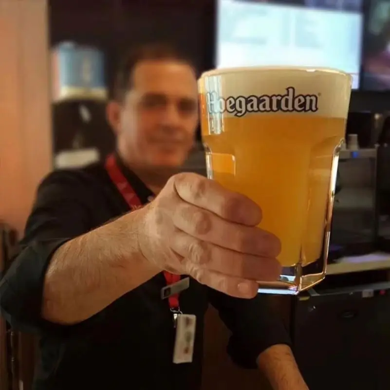 Пивная Стеклянная Кружка высокого качества Hoegaarden 120 мл в наличии