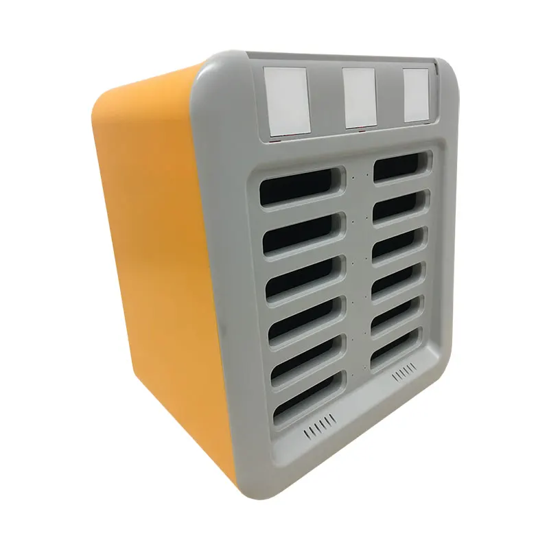 
 Станция для зарядки мобильного телефона с 12 слотами для общего пользования в общественных местах, аренда портативных зарядных устройств с кабелями Lightning/Type C/Android  