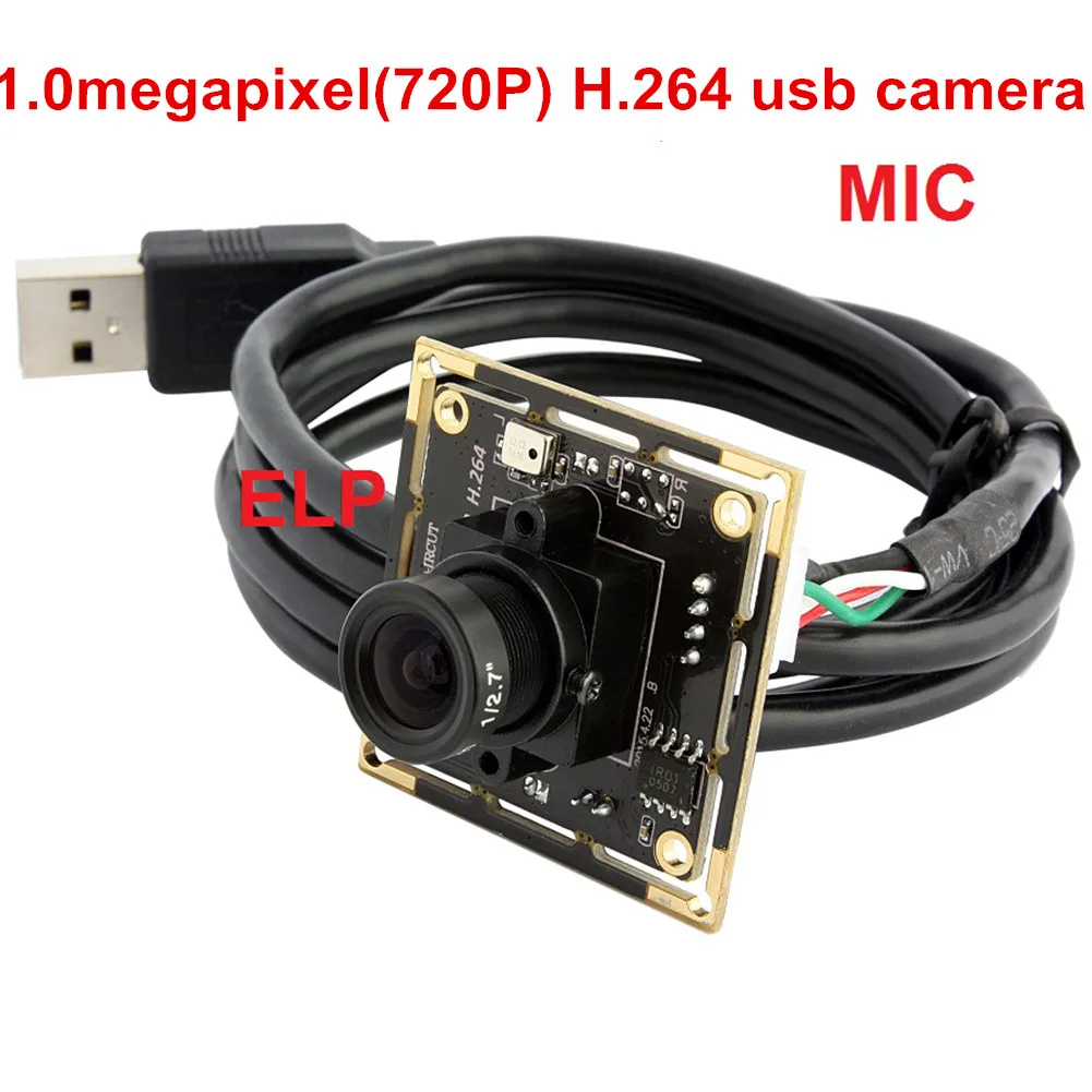 ELP HD 720P h.264 Camera Module 1.0 megapixel Webcam OTG UVC USB Type Camera Board for Android,Linux,Window