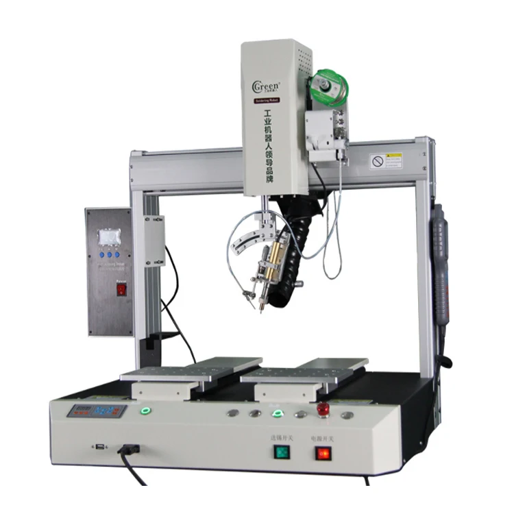 Green Second Generation Benchtop Automatic Industrial Soldering Machines SI500DR for Capacitor/audio Equipment Welding 220V 150
