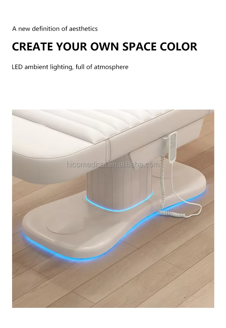 HICOMED Custom Modern Beauty Hospital Clinic Gynecological Exam Treatment Medical Bed Electric Facial Massage Tables Spa Bed