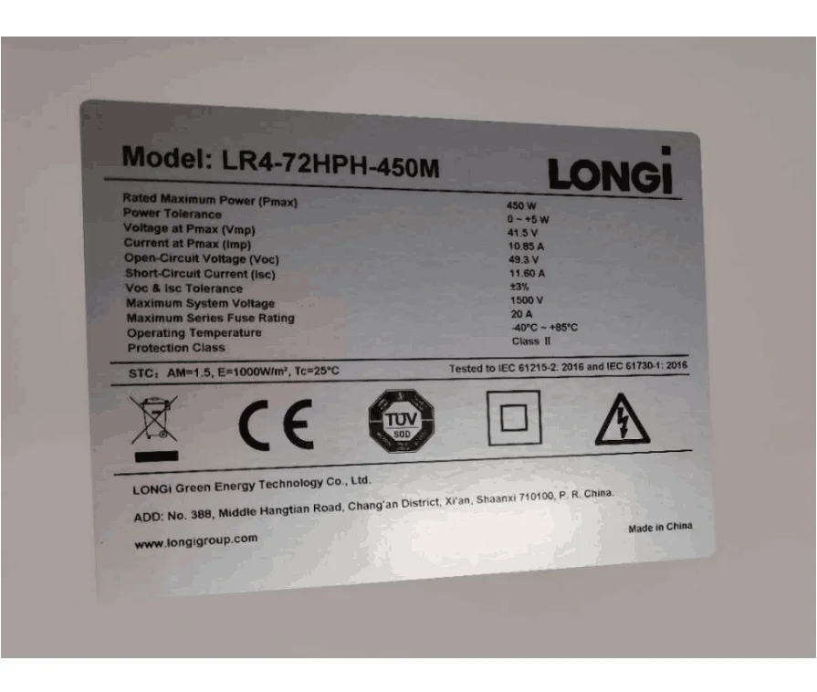  S-174 LONGi LR4-72HPH Hi-MO4m солнечные модули Solar 400w 430W 435W запас панели солнечных