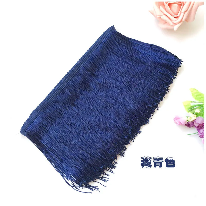 Soft Shiny Fringe With Braid For Curtains, Soft Furnishing; Black Lampshade Fringea