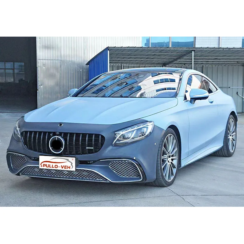 For Mercedes benz S coupe C217 modified S63 S65 PP body kit include front bumper assembly with grille rear lip tip exhaust