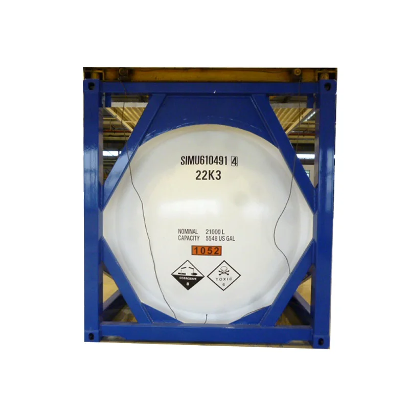 Quality assurance steel iso tank high purity hydrofluoric acid anhydrous hydrogen fluoride acid