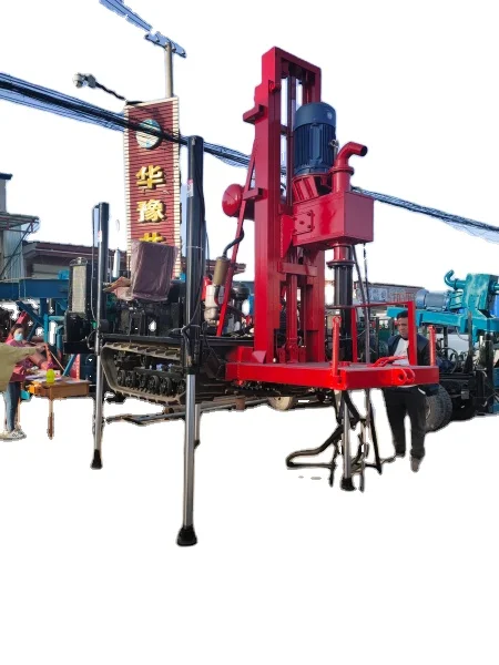 200m Deep Hole Water Well Drilling Rig With Mud Pump For Worldwide Underground Borehole Machine Equipments