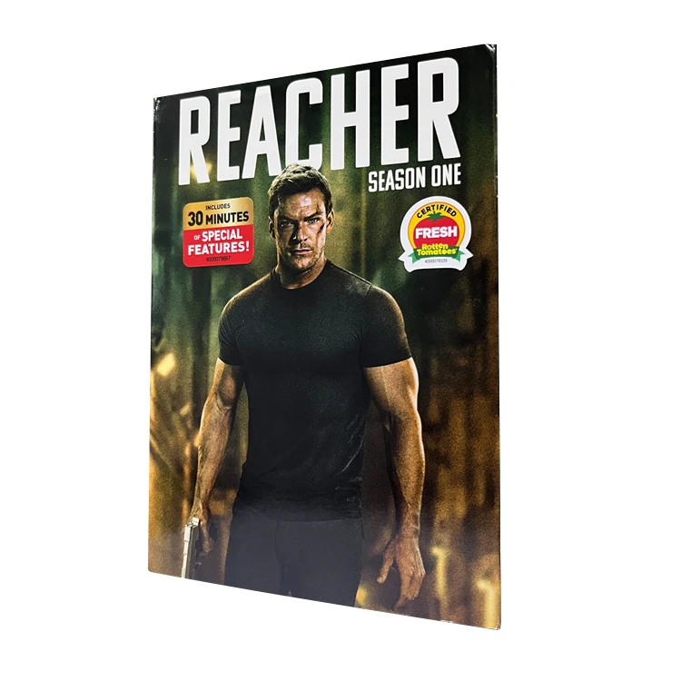 REACHER Season 1 Latest DVD Movies 3 Discs Factory Wholesale DVD Movies TV Series Cartoon CD Blue ray Free Shipping