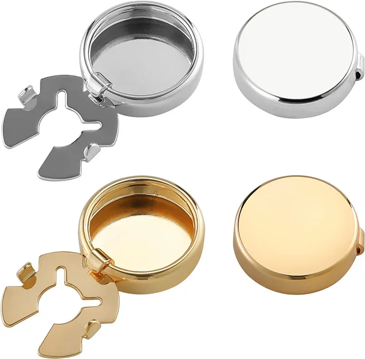 Black Button Cover Factory Wholesale Custom Cufflinks With High Quality