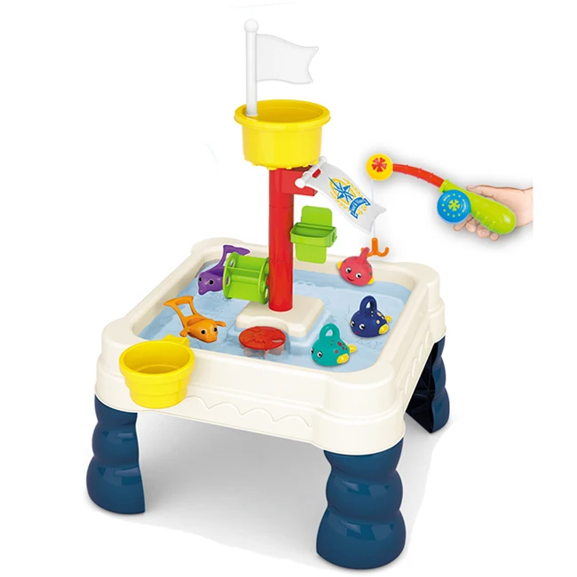 Игра для рыбалки на водном столе, 21 шт., детские летние пляжные игрушки, интересный набор игрушек для рыбалки для мальчиков и девочек
