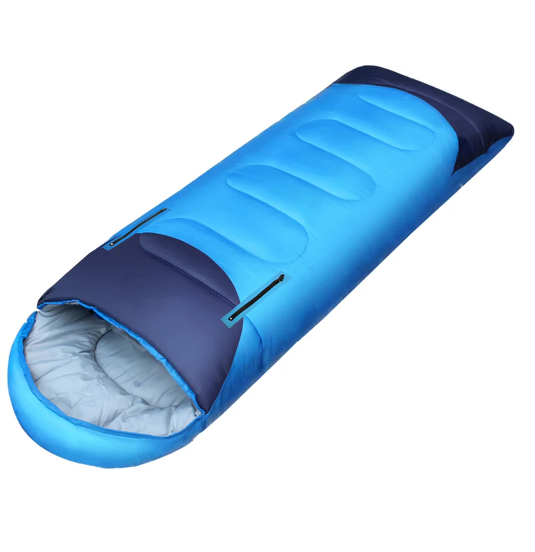 
Hand Free Sleeping Bag Double 2 Person Outdoor Camping 210T Polyester Spring and Autumn Envelope Type Adults Sleeping Bag 