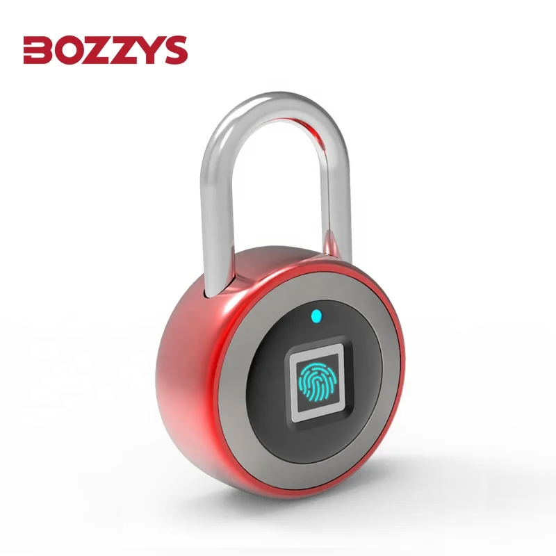Wholesale Zinc Alloy Waterproof Rechargeable thumbprint padlock Suitable for Door Cabinet and luggage