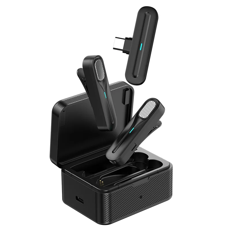 Зажим на лацкан мини-микрофон портативный беспроводной стерео-микрофон Type-C для iphone/ipad видеоблог-микрофон 2 4