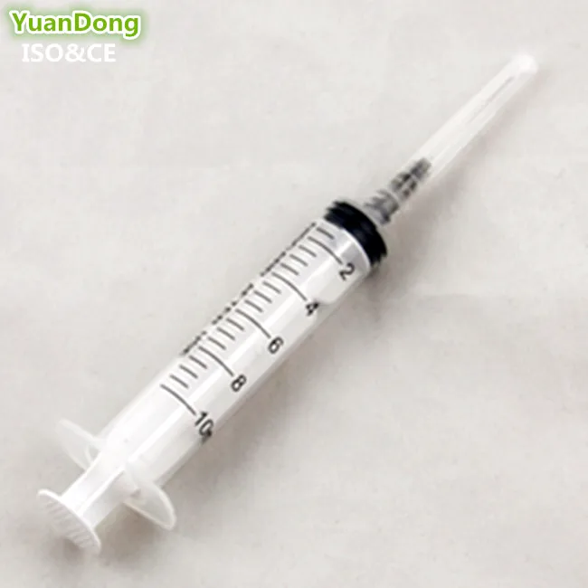 
Luer lock syringe 10ml syringe with or without needle 