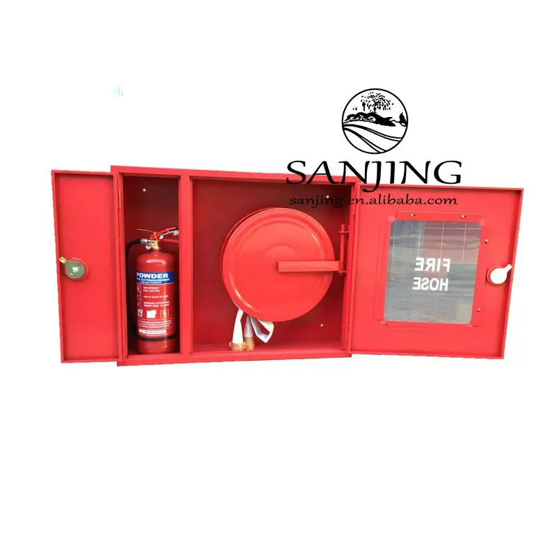 Customsized Fire Cabinet with Fire Hose and Fire Extinguisher
