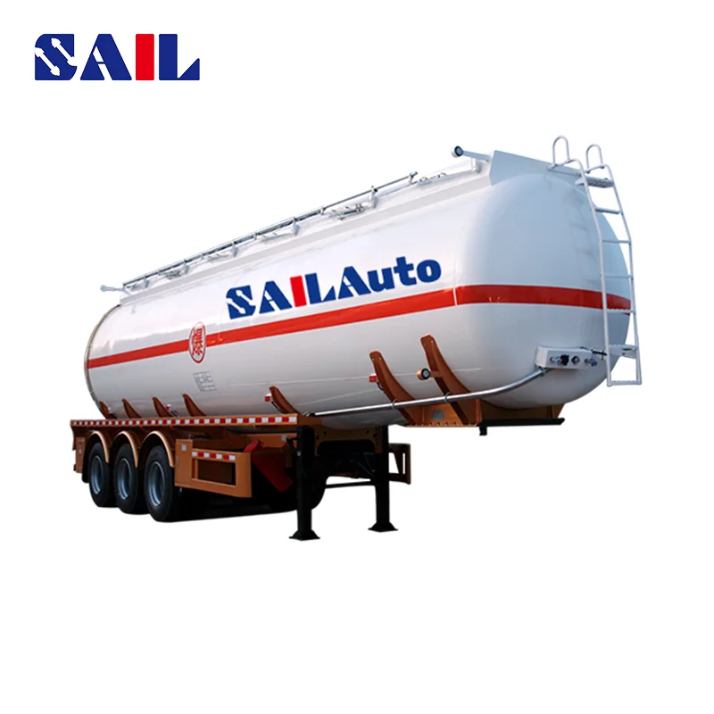 SAIL OEM Custom 3 Axles Fuel Tanker 40 ton Oil Tank Semi Trailer Liquid Material Transporter Liquid Nitrogen Tank Truck for sale