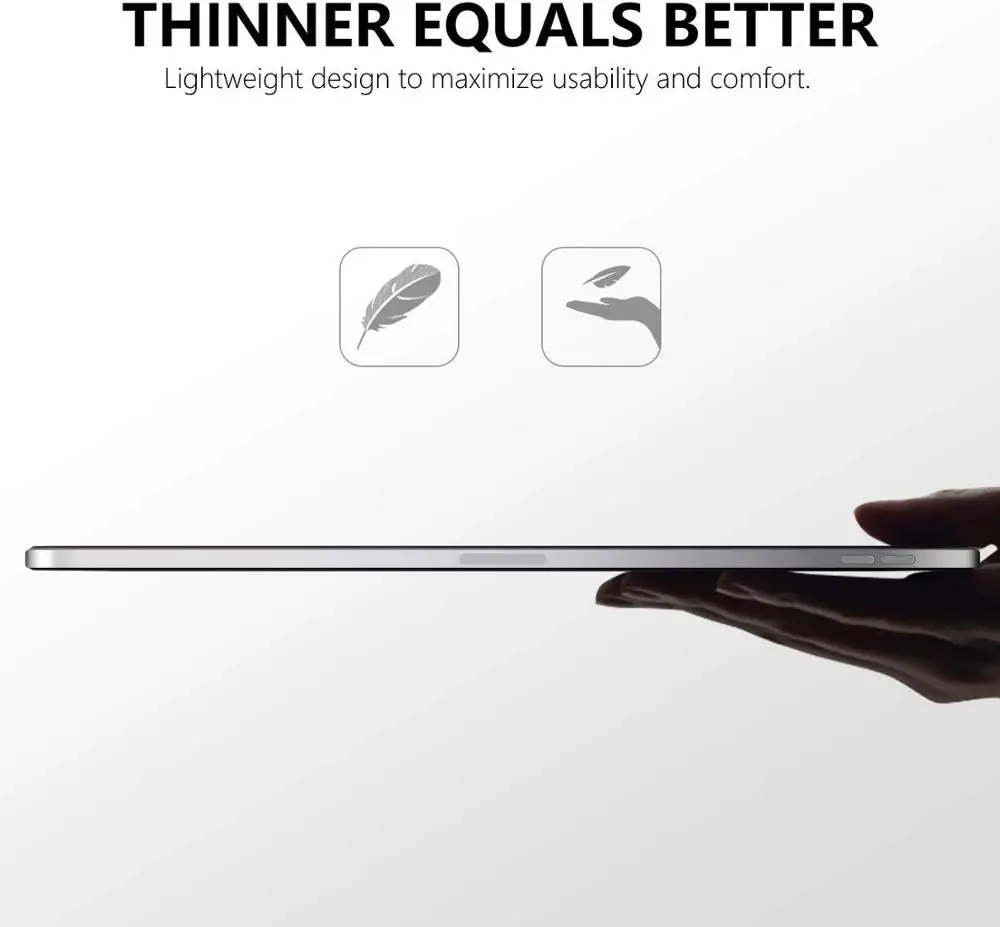 
For ipad Pro 12.9 Inch 3rd Gen Soft Cover Case With Pencil Holder 