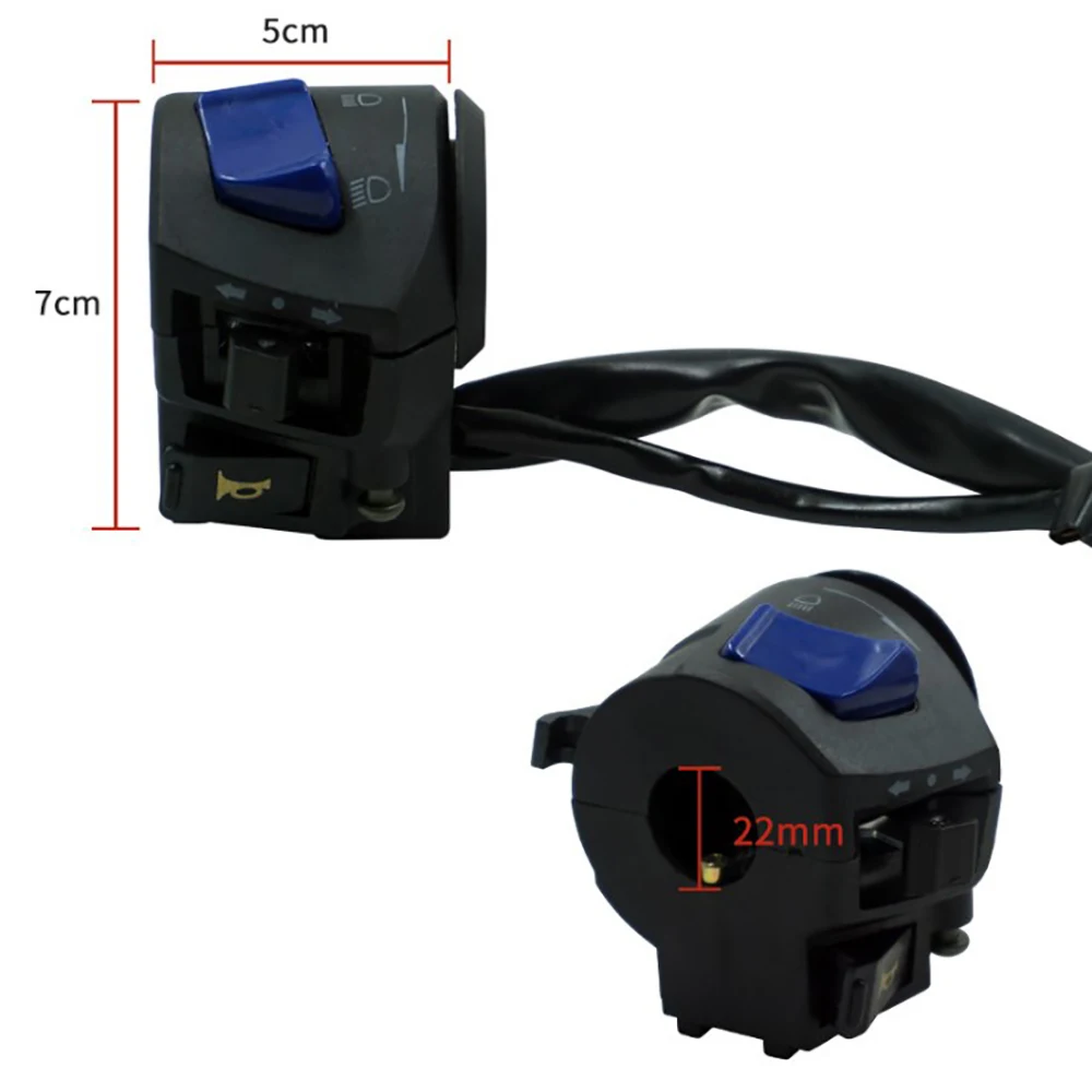 22mm Universally Motorcycle Accessories Handle Seat Switch Assembly Handle Switch Combination Switch