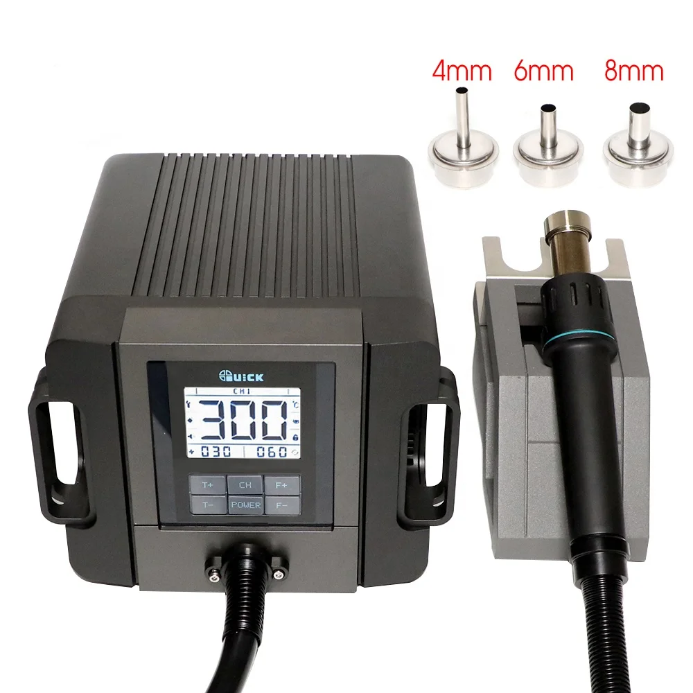  Оригинальная быстрая паяльная станция 857DW 706 Вт TR1300A с горячим воздухом SMD пистолет для