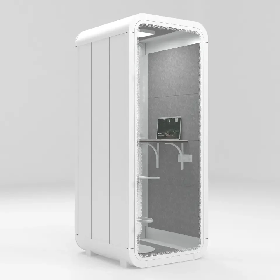 Company Using One Person Silence Phone Pod Modular Soundproof Telephone Acoustic Booth
